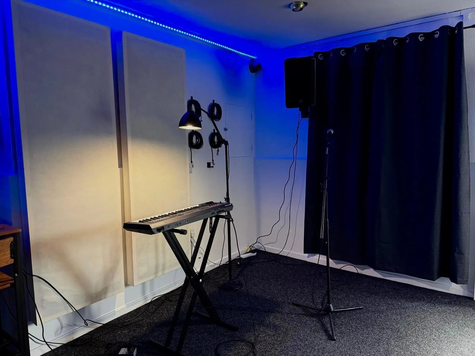 Keyboard setup inside Unit 8 Studios